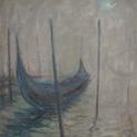 2009 - Gondola nella nebbia - olio su tela - cm 50x70